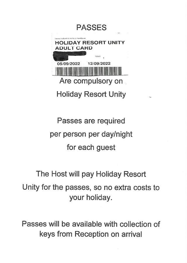 95 Holiday Resort Unity 3 Bed Passes Included Brean Esterno foto