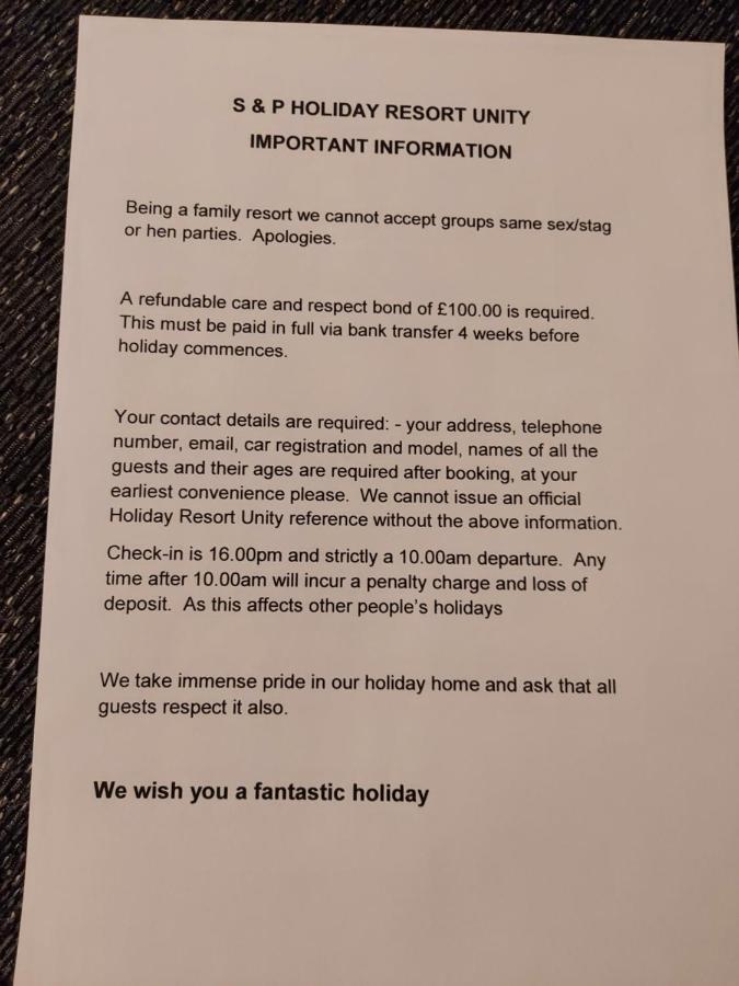 95 Holiday Resort Unity 3 Bed Passes Included Brean Esterno foto